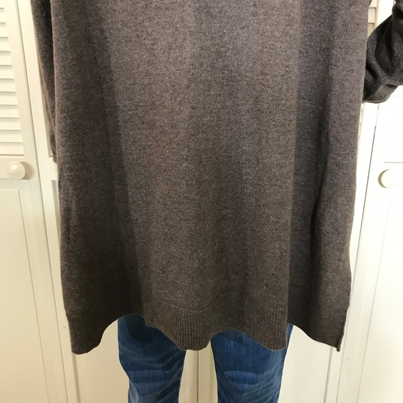 Vince Hi - Low Tunic Brown Sweater Medium - Picture 2 of 15
